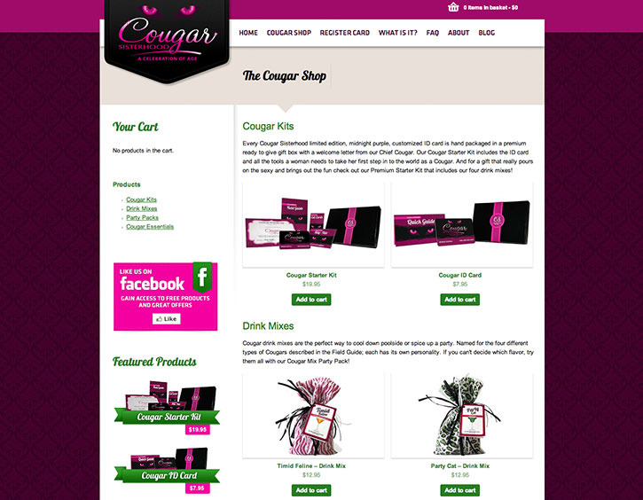Cougar Sisterhood Website